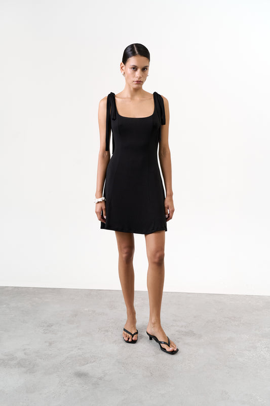 Short Dress with Bows